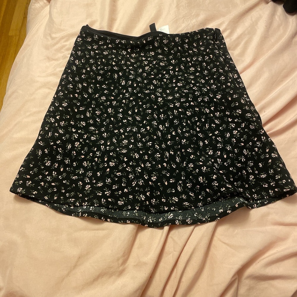 H&M Floral Flowy Mini Skirt